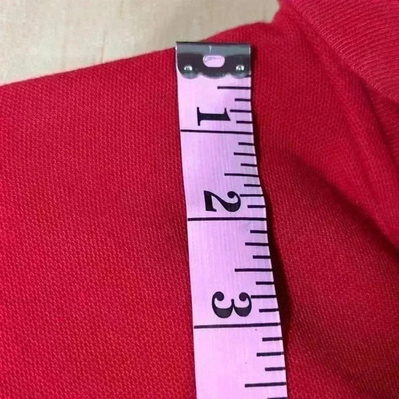 Men's Chaps Red 3 Button Shirt Size M - Picture 8 of 9